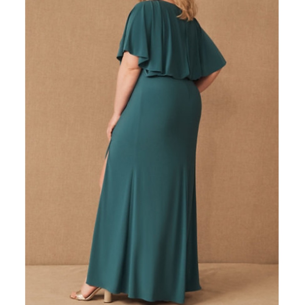 NWOT BHLDN Lena Flutter Sleeve Jersey Gown Dress Z445-1 - Picture 7 of 8